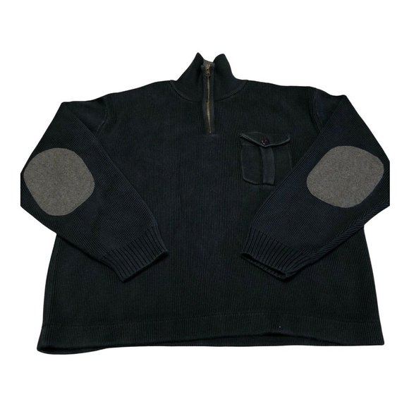 Pulls Orvis Homme – Taille XL Bleu – 1/4 Snap Matelassé – Pull Outdoor D'occasion